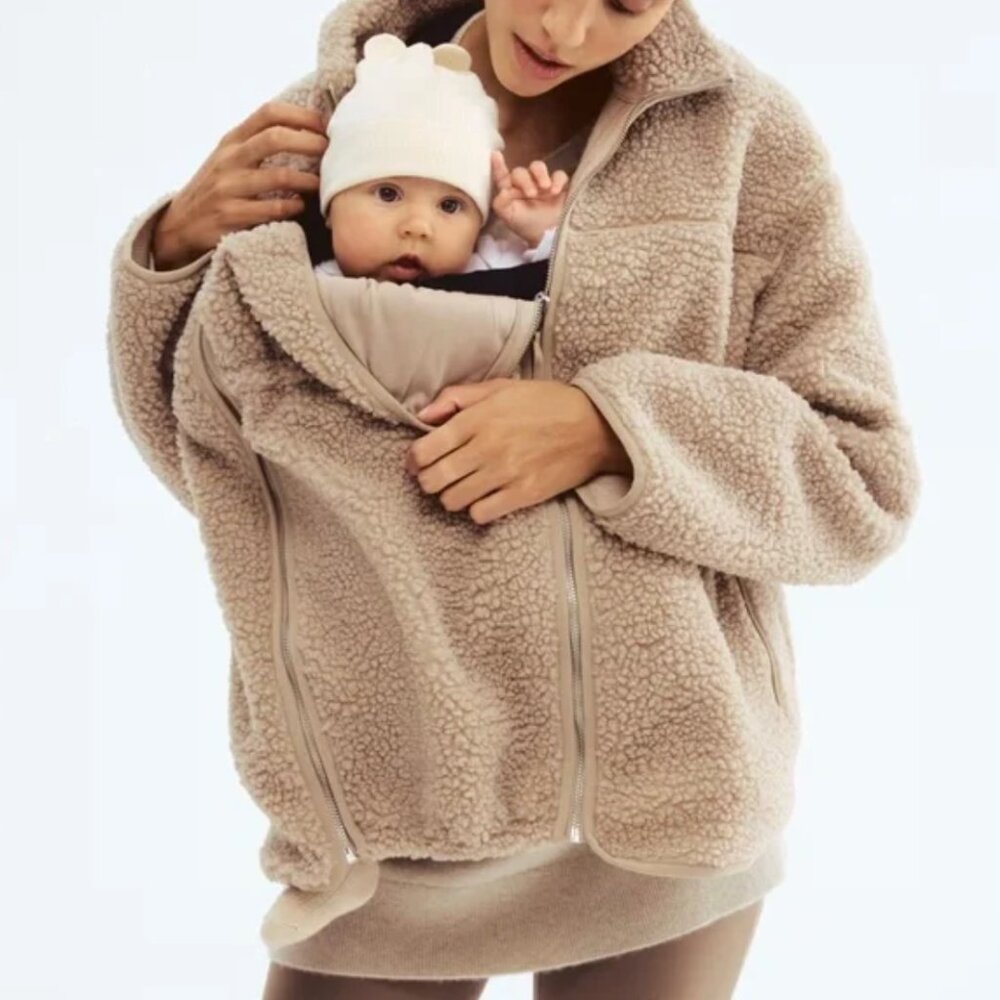 H&M Babywearing Sherpa Fleece Jacket NWT
